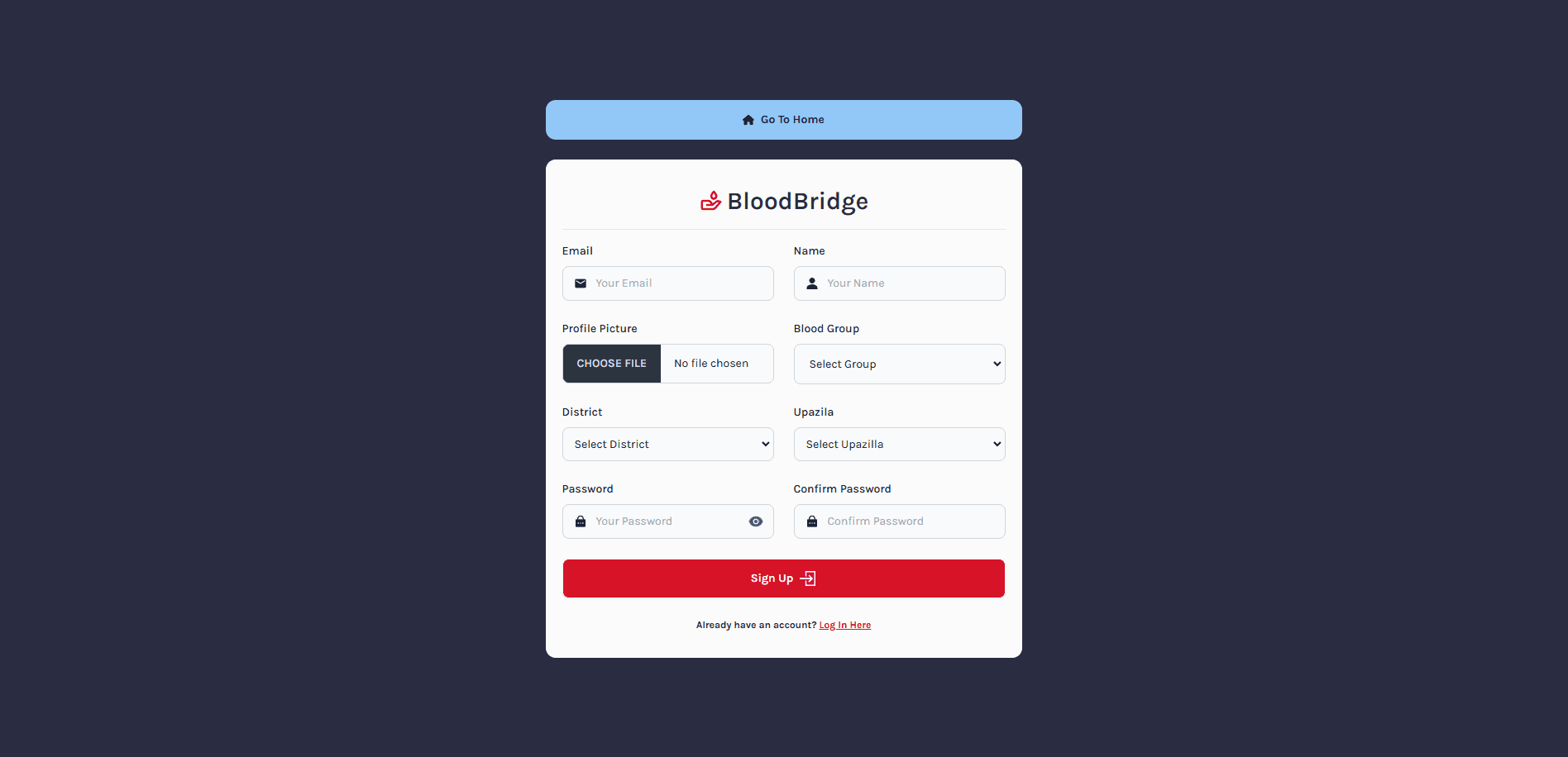 Register Page