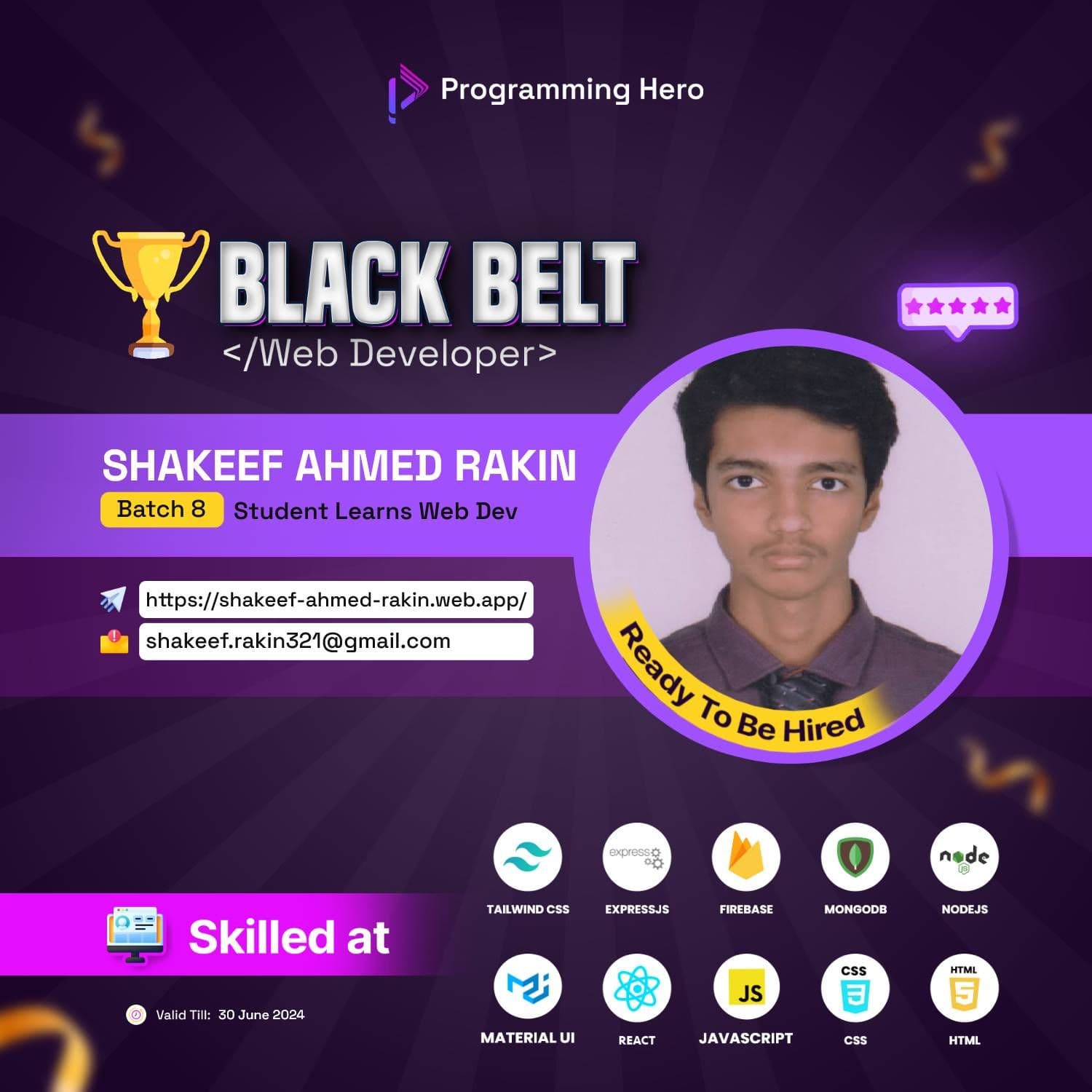 Image for Completed SCIC Course & Achieved Black Belt – Batch 08